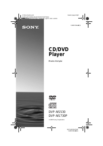 Mode d’emploi Sony DVP-NS530 Lecteur DVD