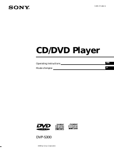 Mode d’emploi Sony DVP-S300 Lecteur DVD