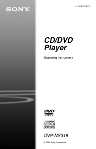 Manual Sony DVP-NS318 DVD Player