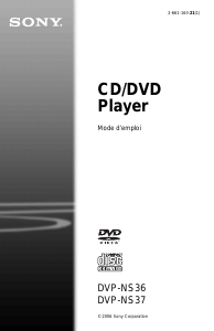 Mode d’emploi Sony DVP-NS36 Lecteur DVD