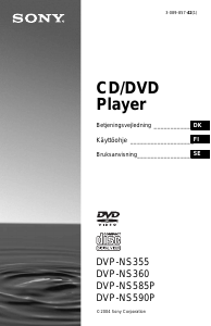 Bruksanvisning Sony DVP-NS360 DVD spelare