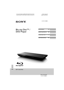 Mode d’emploi Sony BDP-S590 Lecteur de blu-ray