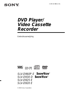 Handleiding Sony SLV-D920E DVD-Video combinatie