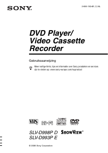 Handleiding Sony SLV-D993PE DVD-Video combinatie