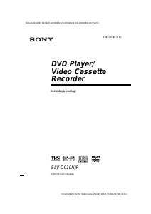 Instrukcja Sony SLV-D910N Kombinacja DVD-Video