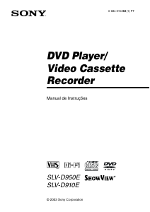 Manual Sony SLV-D950E Combinação DVD-vídeo