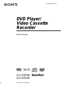 Mode d’emploi Sony SLV-D950B Combi DVD-vidéo