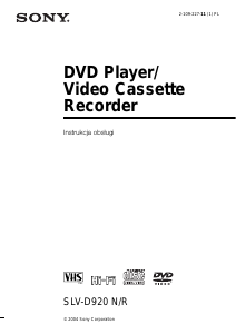 Instrukcja Sony SLV-D920R Kombinacja DVD-Video