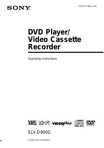 Manual Sony SLV-D900G DVD-Video Combination