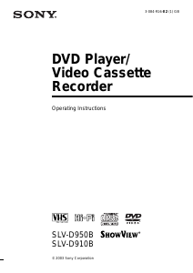 Manual Sony SLV-D910B DVD-Video Combination