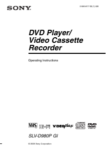 Bruksanvisning Sony SLV-D980PGI DVD-Video Kombination
