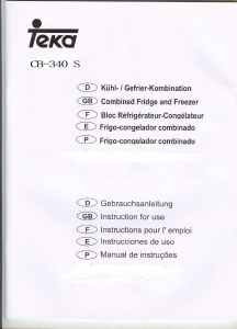 Manual de uso Teka CB 340 S Frigorífico combinado