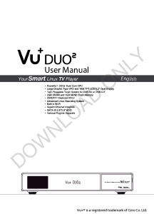 Manual Vu+ Duo2 Media Player