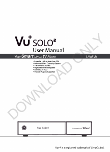 Manual Vu+ Solo2 Media Player