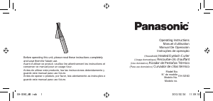 Manual Panasonic EH-SE60 Eyelash Curler