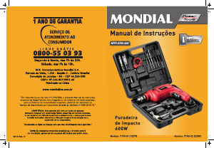 Manual Mondial NFFI-07M-600 Berbequim de percussão
