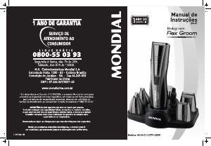 Manual Mondial BG-01 Flex Groom Aparador de cabelo