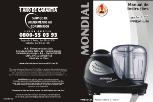 Manual Mondial MP-01 Premium Robot de cozinha