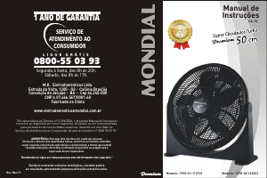 Manual Mondial CA-52 Premium Ventilador