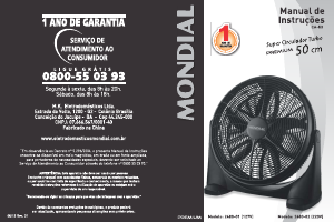 Manual Mondial CA-53 Premium Ventilador