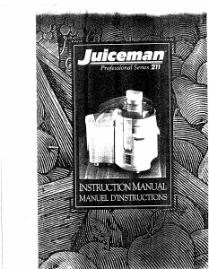 Manual Juiceman JM211 Juicer