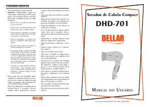 Manual Dellar DHD-701 Secador de cabelo