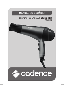 Manual Cadence SEC156 Secador de cabelo