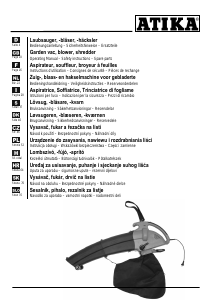 Manuale Atika SBH 2100 Soffiatore