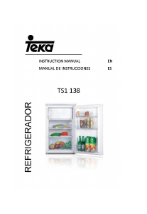 Manual Teka TS1 138 Refrigerator
