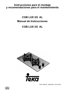 Manual de uso Teka CGB LUX 30 2G AL CI Placa