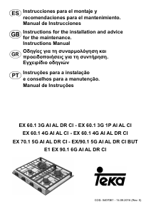 Handleiding Teka EX 60.1 4G AI AL DR CI Kookplaat