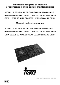 Manual de uso Teka CGW LUX 70 5G AI AL TR CI Placa