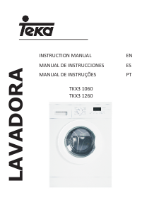 Manual Teka TKX3 1260 Máquina de lavar roupa