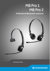 Manual Sennheiser MB Pro 1 Headset