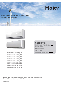 Manual Haier HSU-12HEG03/R2(DB) Air Conditioner