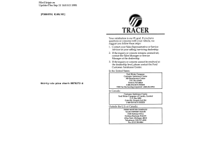 Manual Mercury Tracer (1996)