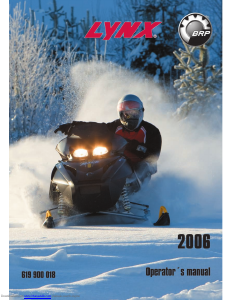 Manual Lynx 6900 (2006) Snow Scooter
