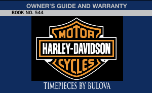 Manual de uso Bulova 76L187 Harley Davidson Reloj de pulsera