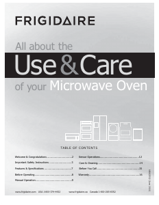 Manual Frigidaire FGMO226NUD Microwave