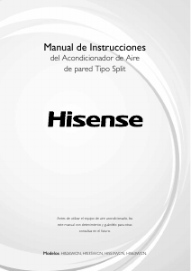 Manual de uso Hisense HIS26WCN Aire acondicionado