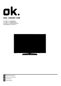 Mode d’emploi OK ODL 43640F-DIB Téléviseur LED