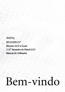 Manual BenQ FP71V+ Monitor LCD
