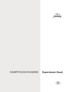 Bedienungsanleitung Jokey Supersteam Quad Dampfdusche