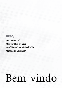 Manual BenQ FP91V Monitor LCD
