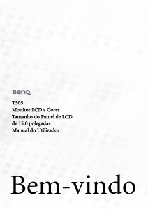 Manual BenQ T505 Monitor LCD