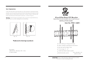 Manual Pyle PSW116MF1 Wall Mount