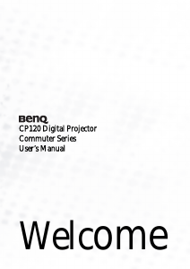 Manual BenQ CP120 Projector