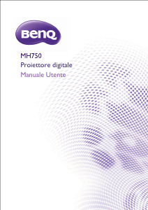 Manuale BenQ MH750 Proiettore