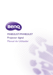 Manual BenQ MW853UST Projetor