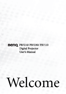 Manual BenQ PB7230 Projector
